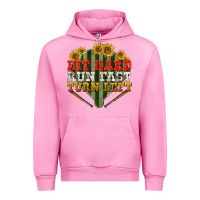 Fuchsia Pink hit hard run fast turn left Urban Hoodie - BundleAndBundleShop