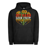 Pigment Black hit hard run fast turn left Urban Hoodie - BundleAndBundleShop
