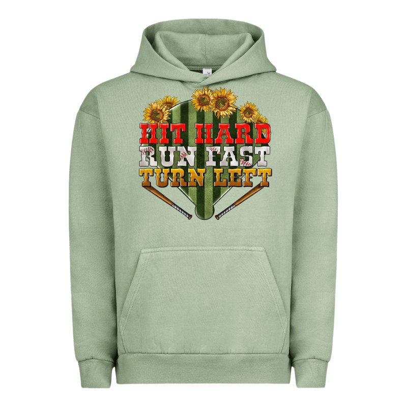 Hit Hard Run Fast Turn Left Urban Hoodie by BundleAndBundleShop | Teevron