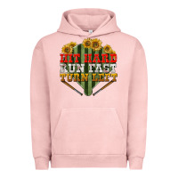 Pigment Salmon hit hard run fast turn left Urban Hoodie - BundleAndBundleShop