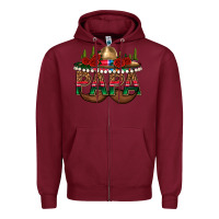 Burgundy Papa Zipper Hoodie - texasbilliewilder