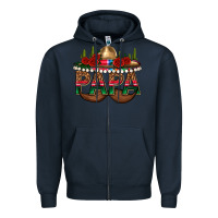 Navy Papa Zipper Hoodie - texasbilliewilder