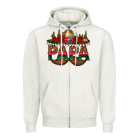 Oatmeal Heather Papa Zipper Hoodie - texasbilliewilder