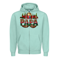 Seafoam Papa Zipper Hoodie - texasbilliewilder