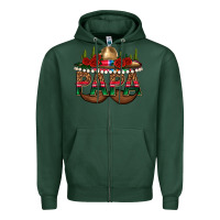 Sports Green Papa Zipper Hoodie - texasbilliewilder