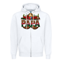 White Papa Zipper Hoodie - texasbilliewilder