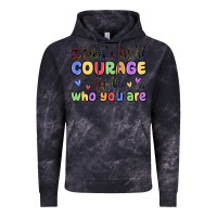 Cloud Black it takes a lot of courage to be who you are Vintage Hoodie - MaliasSmallBusiness