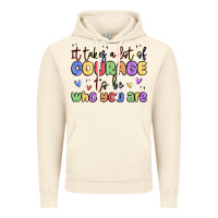 Vintage Artic it takes a lot of courage to be who you are Vintage Hoodie - MaliasSmallBusiness