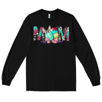 Black Western Mom With Easter Long Sleeve Tee - BundleAndBundleShop