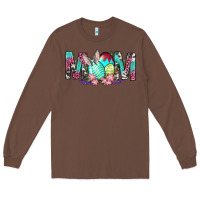 Chestnut Western Mom With Easter Long Sleeve Tee - BundleAndBundleShop