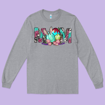 Western Mom With Easter Long Sleeve Tee Designed By Bundleandbundleshop