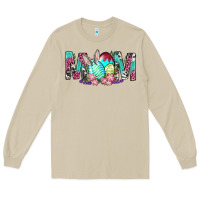 Mushroom Western Mom With Easter Long Sleeve Tee - BundleAndBundleShop