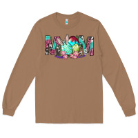 Toasted Coconut Western Mom With Easter Long Sleeve Tee - BundleAndBundleShop