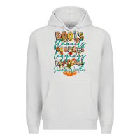 Dove Grey boots flannels bonfires football Premium Hoodie - CowGirlArtShop