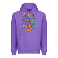 Purple boots flannels bonfires football Premium Hoodie - CowGirlArtShop