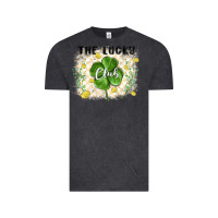 Vintage Black the lucky club Vintage Tee - MaliasSmallBusiness