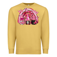 Antique Gold gnomes rainbow breast cancer Premium Sweatshirt - CowGirlArtShop