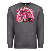 Charcoal Heather gnomes rainbow breast cancer Premium Sweatshirt - CowGirlArtShop