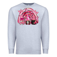 Heather Grey gnomes rainbow breast cancer Premium Sweatshirt - CowGirlArtShop