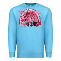 Ocean Blue gnomes rainbow breast cancer Premium Sweatshirt - CowGirlArtShop