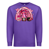 Purple gnomes rainbow breast cancer Premium Sweatshirt - CowGirlArtShop
