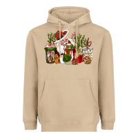 Mushroom western santa cowboy coffe cups christmas Heavyweight Hoodie - CowGirlArtShop