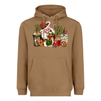 Toasted Coconut western santa cowboy coffe cups christmas Heavyweight Hoodie - CowGirlArtShop