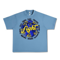 Pebble Blue fight colorectal cancer Urban Heavy Tee - NancyCooperArtShop