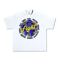 White fight colorectal cancer Urban Heavy Tee - NancyCooperArtShop