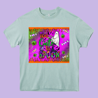 Too Cute To Spook Heavy Core Tee Designed By Bundleandbundleshop