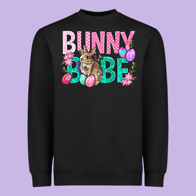 Bunny Babe Easter Heavyweight Sweatshirt Designed By Bundleandbundleshop