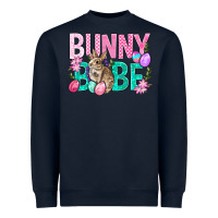 Navy Bunny Babe Easter Heavyweight Sweatshirt - BundleAndBundleShop