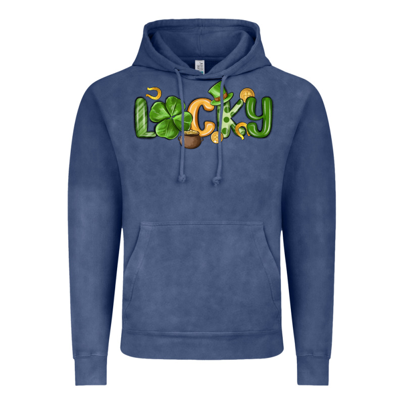 Lucky St Patrick S Day Vintage Hoodie by MaliasSmallBusiness | Teevron