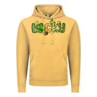 Vintage Mustard lucky st patrick s day Vintage Hoodie - MaliasSmallBusiness
