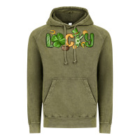 Vintage Olive lucky st patrick s day Vintage Hoodie - MaliasSmallBusiness