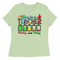 Matcha battery life of a teacher monday friday Ladies Tee - RanaPortraitStore