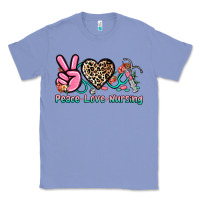 Colony Blue peace love nursing Classic Tee - NancyCooperArtShop