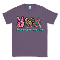 Lavender peace love nursing Classic Tee - NancyCooperArtShop