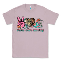 Lilac peace love nursing Classic Tee - NancyCooperArtShop
