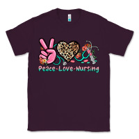 Plum peace love nursing Classic Tee - NancyCooperArtShop