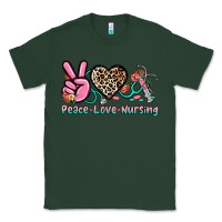 Sports Green peace love nursing Classic Tee - NancyCooperArtShop