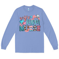 Colony Blue Wife Mom Nurse Long Sleeve Tee - BundleAndBundleShop