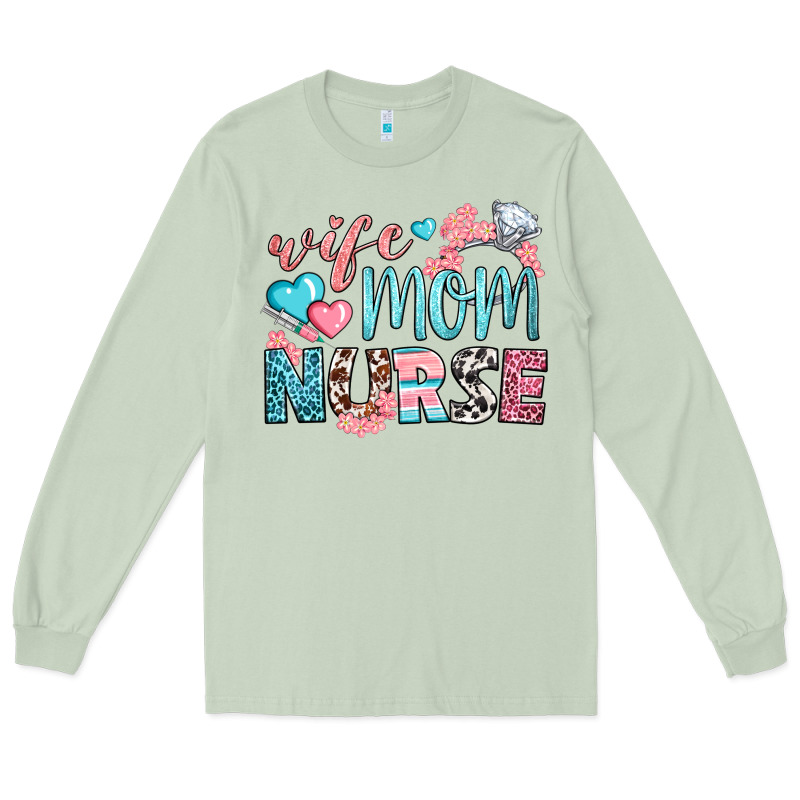 Wife Mom Nurse Long Sleeve Tee by BundleAndBundleShop | Teevron