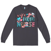 Smoke Wife Mom Nurse Long Sleeve Tee - BundleAndBundleShop