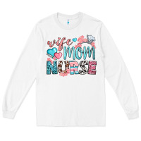 White Wife Mom Nurse Long Sleeve Tee - BundleAndBundleShop