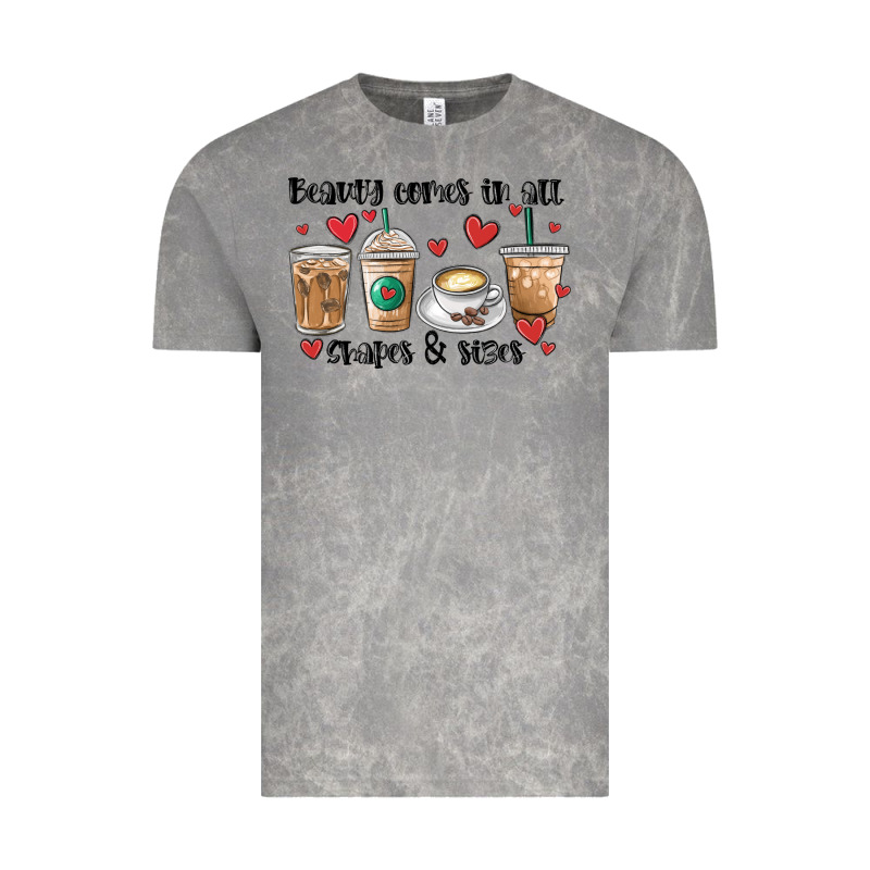 Beauty Comes In All Shapes And Sizes Coffee Vintage Tee by MaliasSmallBusiness | Teevron