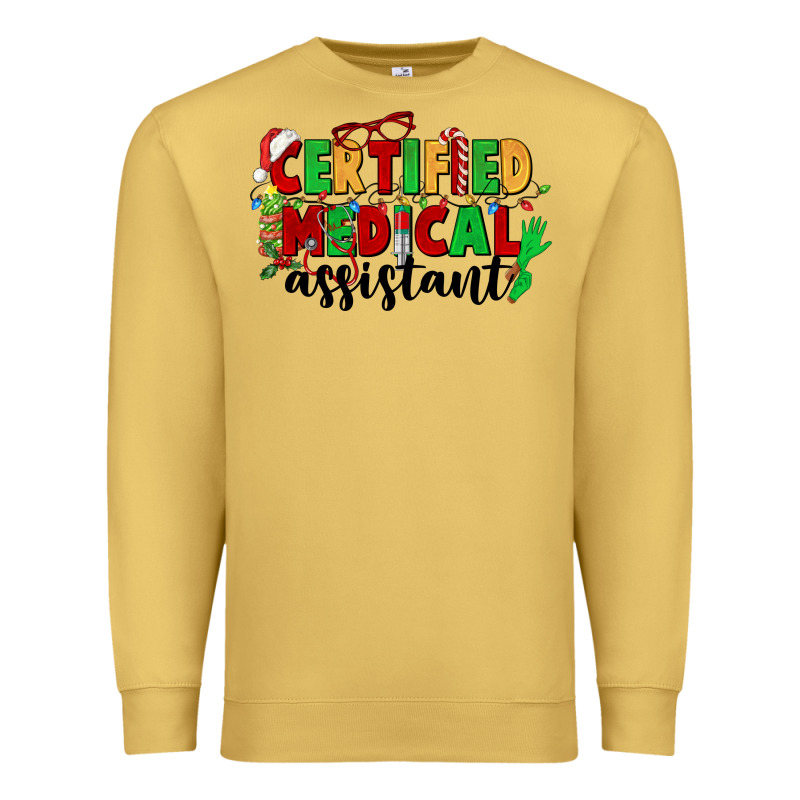 Certified Medical Assistant Premium Sweatshirt by CowGirlArtShop | Teevron