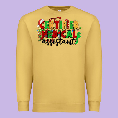 Certified Medical Assistant Premium Sweatshirt Designed By Cowgirlartshop