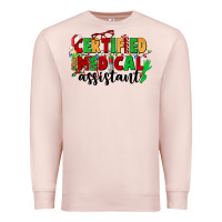 Pale Pink certified medical assistant Premium Sweatshirt - CowGirlArtShop