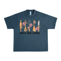 Midnight Navy choose your weapon Urban Heavy Tee - MaliasSmallBusiness